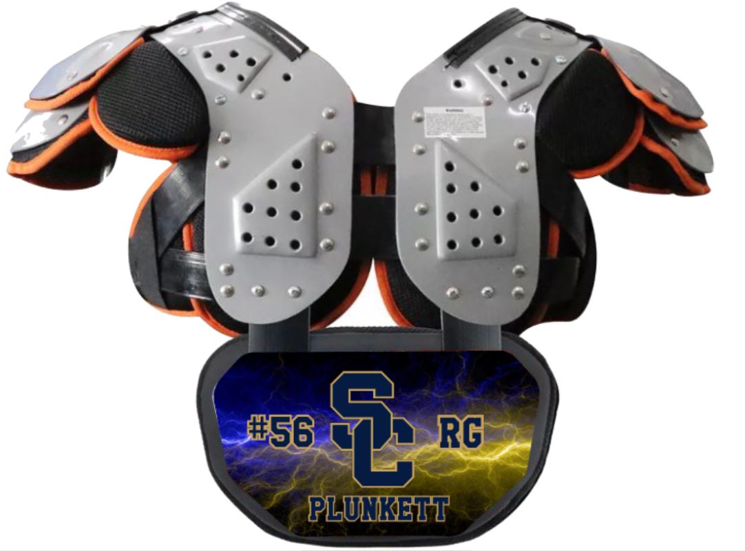 Custom Football Back Pad Sport Moccasin